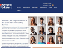 Tablet Screenshot of iosstaffing.com